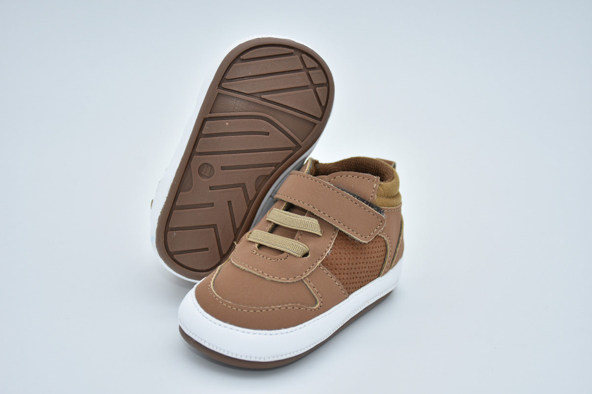 Botita Casual Mirruña Nobuck Avellana Para Niño