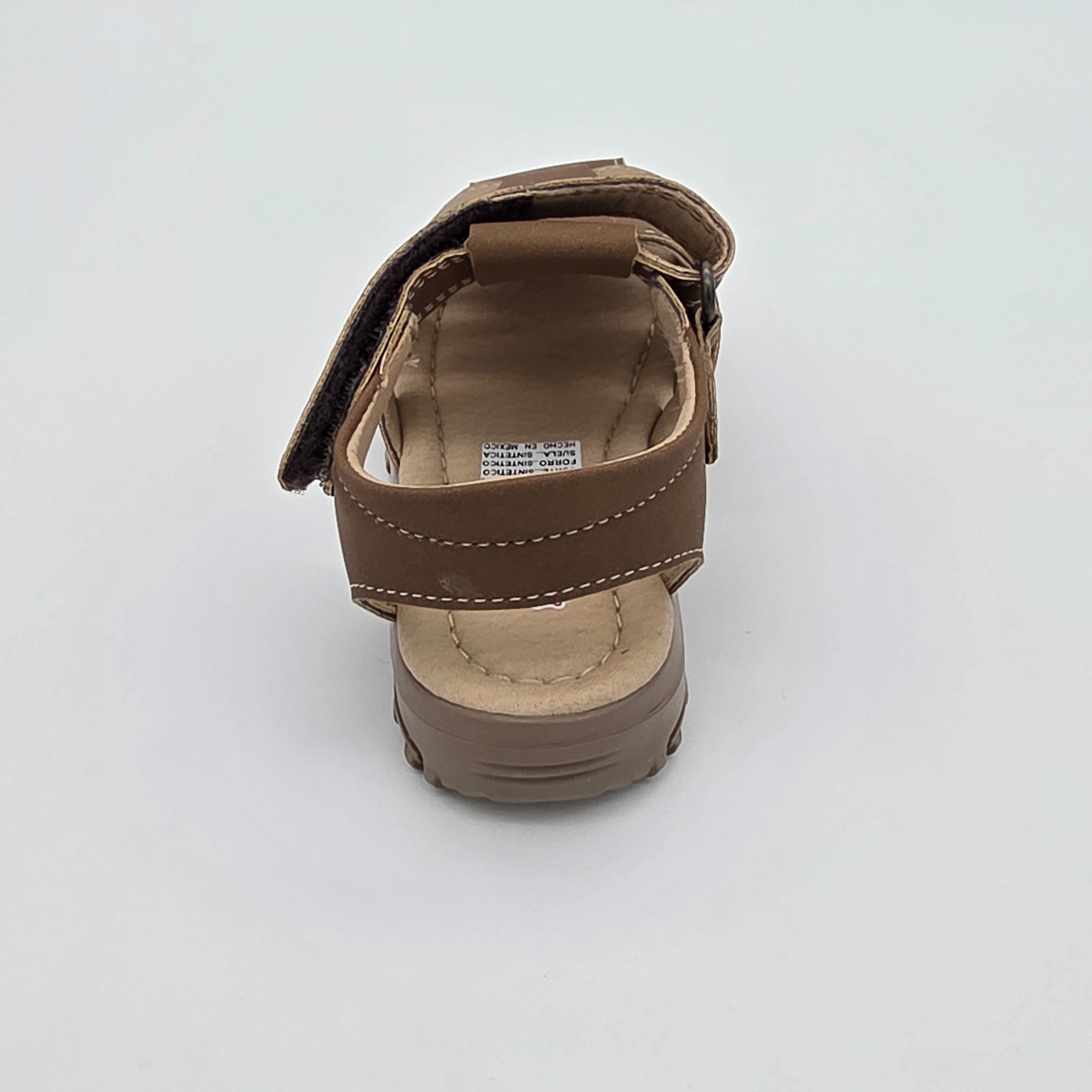 Sandalia Infantil Nobuck Arenilla/Cafe/Verde Militar