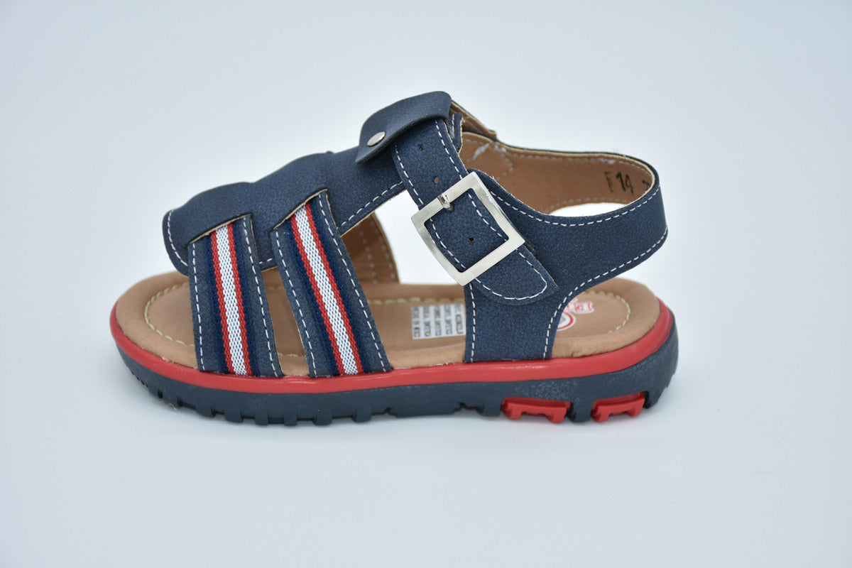 Huarache Infantil Mirruña En Sintético Macedonia Azul Navy