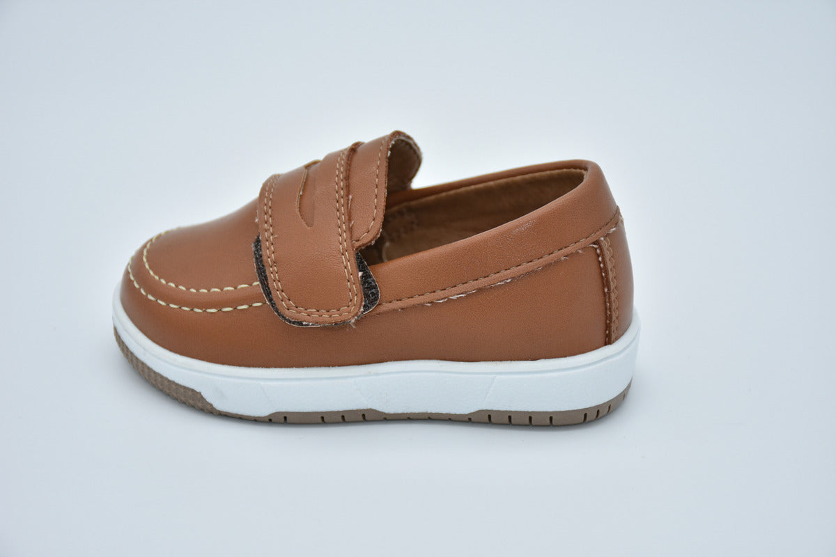 Mocasín Infantil Mirruña Sintético Camel Para Niño