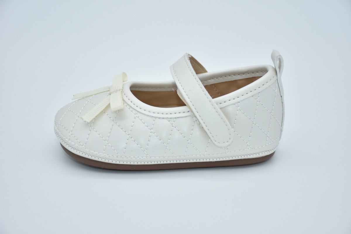 Ballerina Intantil Mirruña Charol Negro Con Moño Capitonado