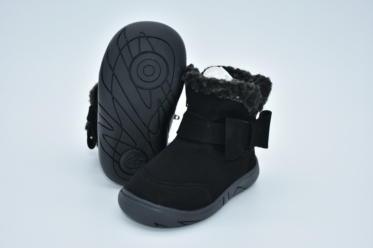 Botita Casual Vista De Borrrega Sintetico Nobuck Pelo Corto