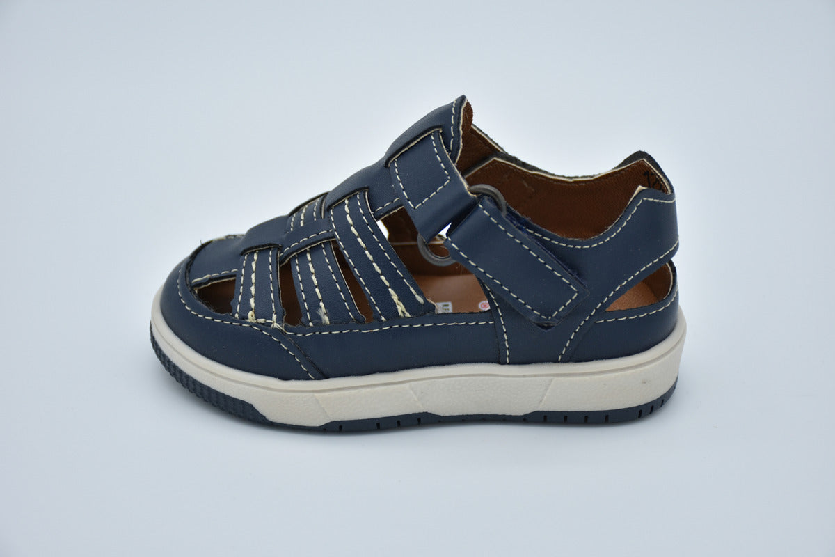 Huarache Infantil Mirruña Sintético Niño Color Azul Navy