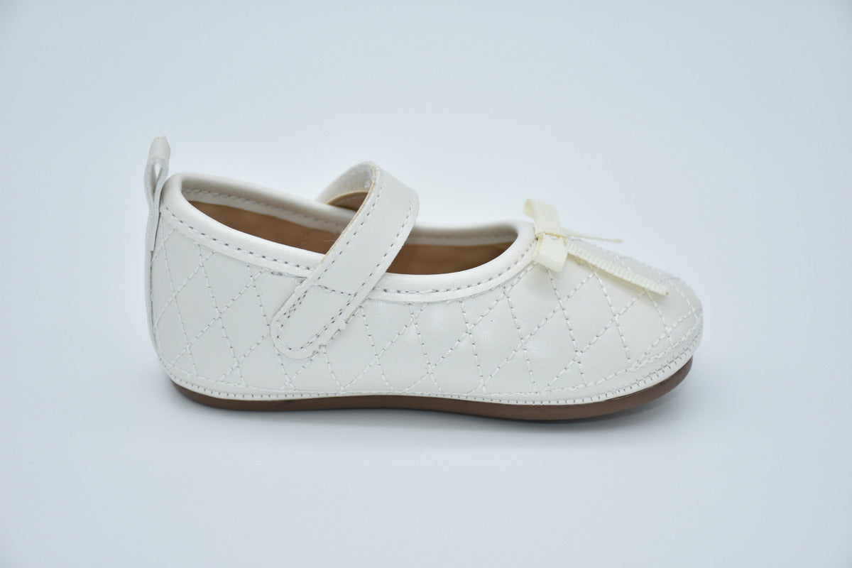 Ballerina Intantil Mirruña Charol Negro Con Moño Capitonado