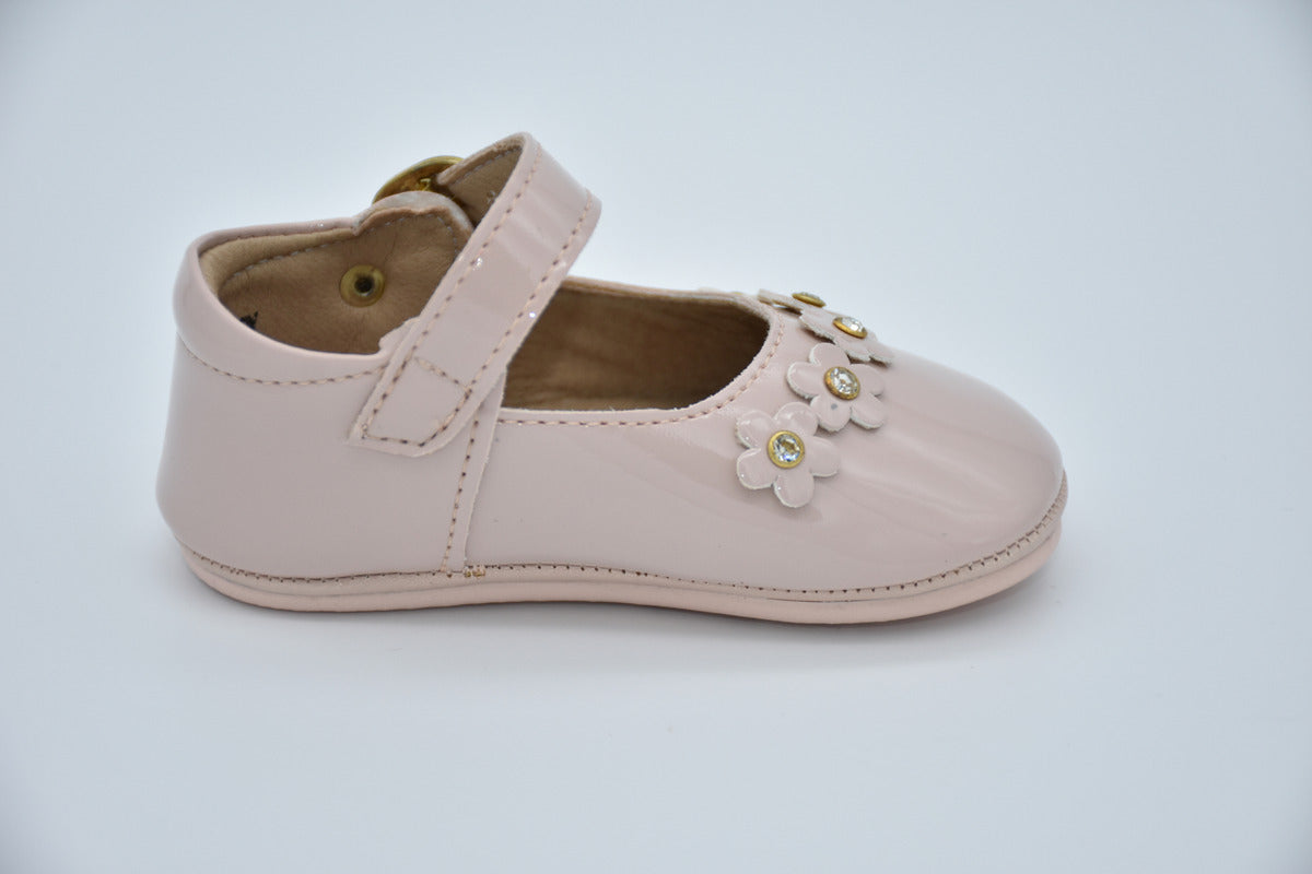 Ballerina Infantil Mirruña En Charol Maquillaje Con Flores