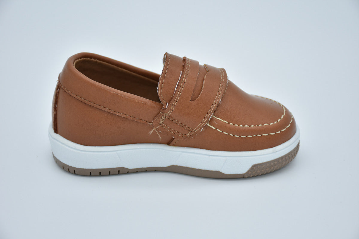 Mocasín Infantil Mirruña Sintético Camel Para Niño