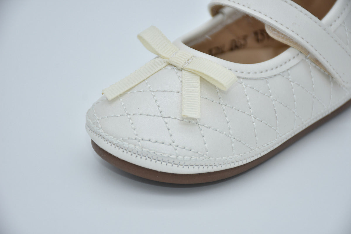 Ballerina Intantil Mirruña Charol Negro Con Moño Capitonado